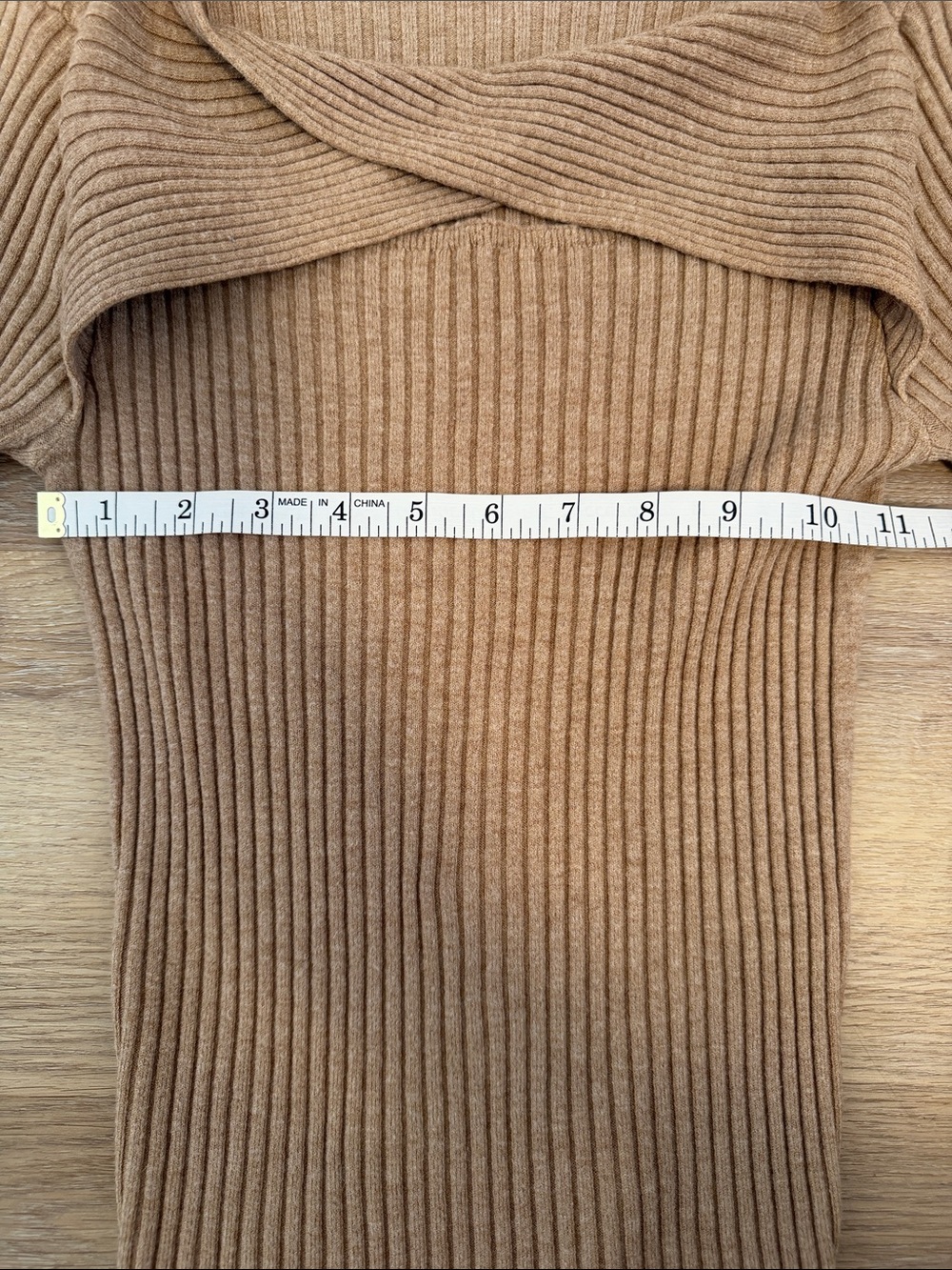 Ribbed Cross-Front Top - Picture 3 of 4